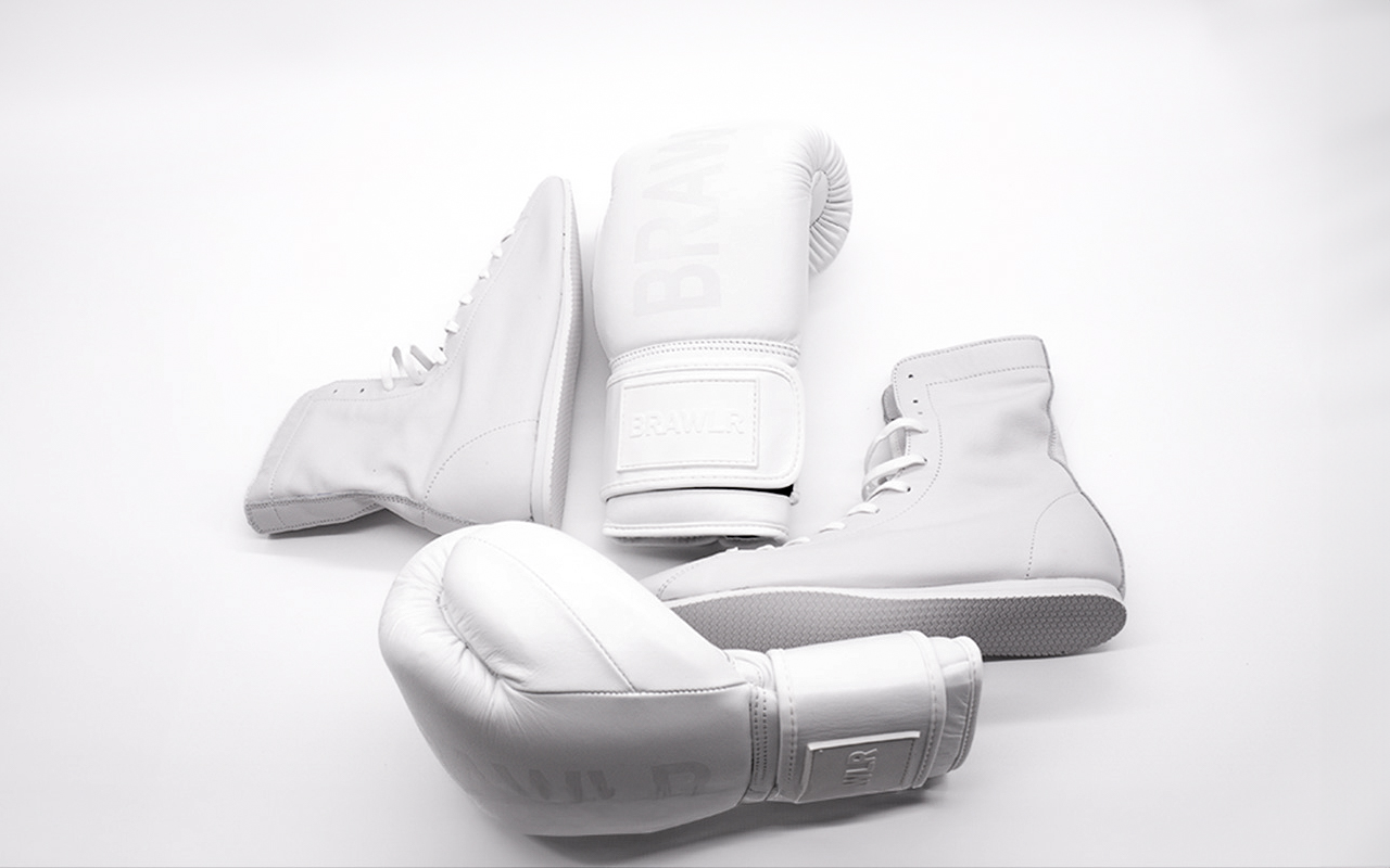 BRAWLR boksset wit handschoenen en schoenen1