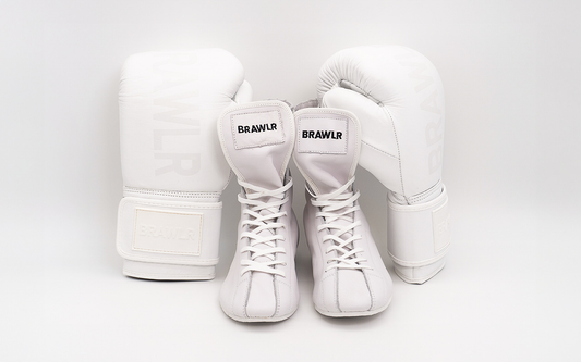 BRAWLR boksset wit handschoenen en schoenen