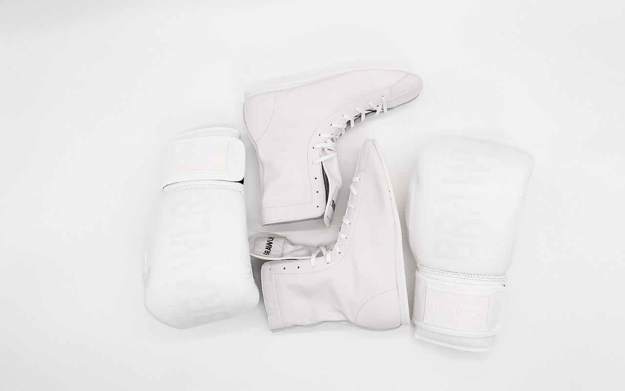 BRAWLR boksset wit handschoenen en schoenen3