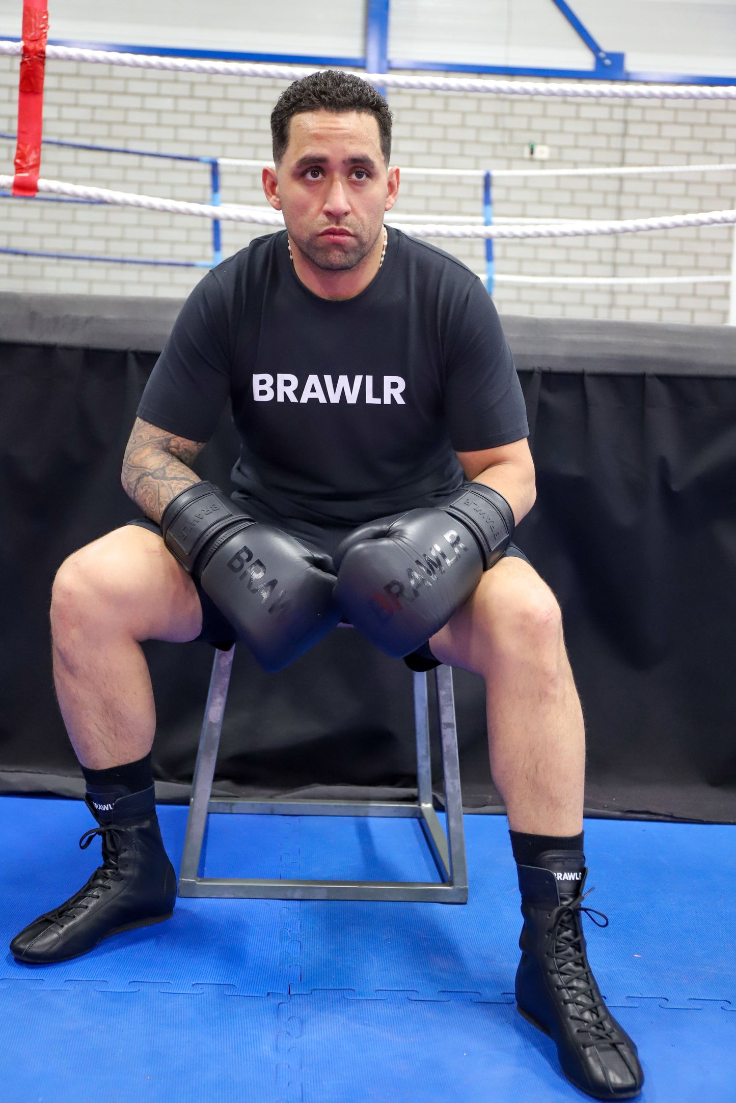BRAWLR All Black Boxing Set